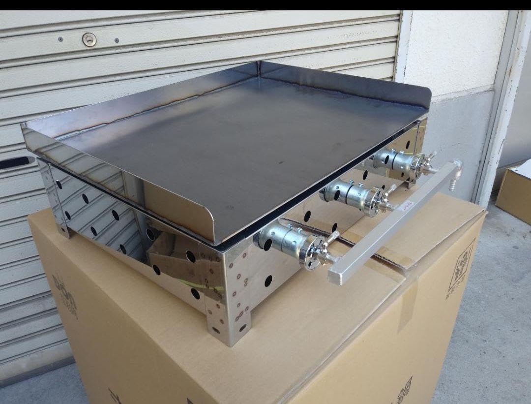 業務用 極厚6ミリ 鉄板焼き 3辺フチ付 学園文化祭り グリドル